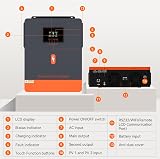 PowMr 6200W Solar Inverter 48V DC Off-Grid Hybrid MPPT Charge Controller Lead view 5