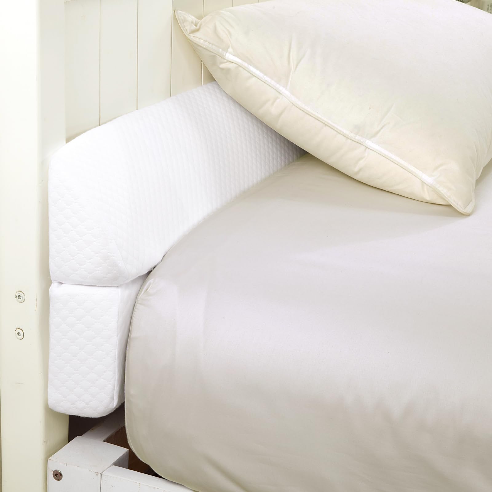 Photo 1 of MABOZOO Pillow Wedge for Headboard Gap,White Bed Wedge Gap Filler Full Size,Foldable Bed Wedge Pillow for Headboard,Foam Mattress Gap Filler,54"x6"x6"