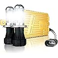 55W Heavy Duty HID Xenon Replacement Bulbs Bundle with AC Digital HID Fast Bright Replacement Ballast for 12V Vehicles (8000K Iceberg, H4/9003 Bi-Xenon)