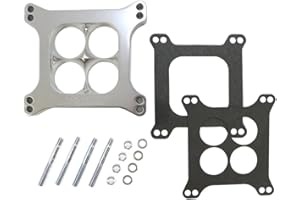 Assault Racing Products 3242P Polished Machined Aluminum 1" Carburetor Spacer with 4 Hole Center