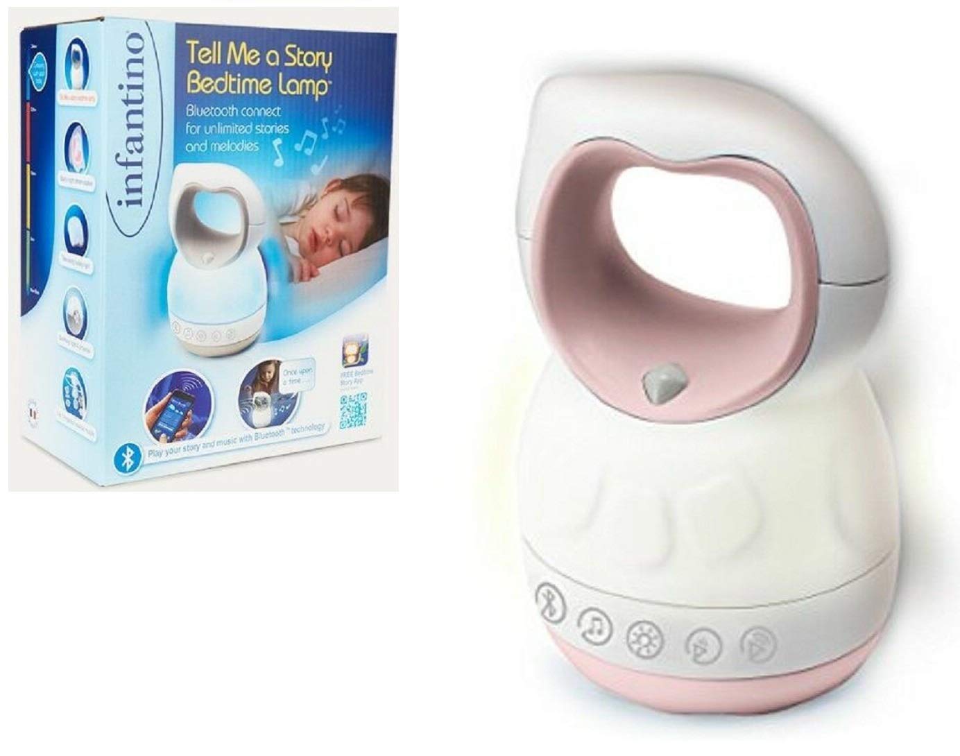 Infantino Tell-Me-A-Story Lamp Children Musical Night light with inbuilt Bluetooth Speaker & App