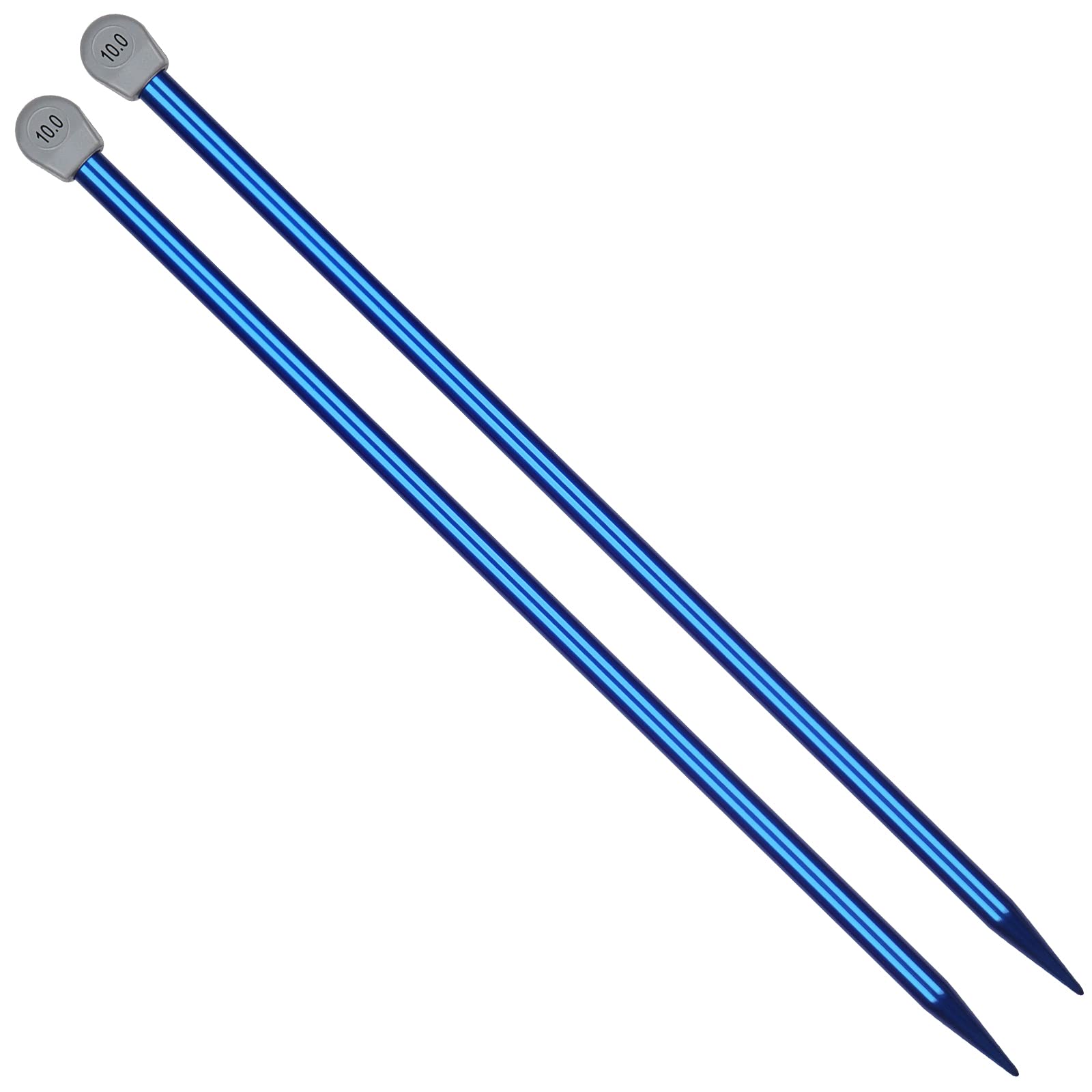 Coopay Knitting Needles 10.0mm UK Size, Aluminium, Straight, Lightweight, Smooth, Snag-Free, 35cm Long, Ideal for Beginners & Professionals, Available in Multiple Width Variations