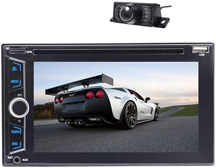 Amazon 無料バックカメラ6 2 ダブル2ディンカーステレオdvdプレーヤータッチスクリーンのbluetooth Swc 1080pテレビカー ラジオオーディオusb Sd車両ステレオビデオダッシュcdプレーヤー No Gpsナビゲーション リモートコントロールで オーディオ一体型ナビ