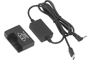 BONKZEBU LP E10 Dummy Battery DR E10 DC Coupler for 1100D 1200D 1300D 1500D 2000D T3 T5 T7 Kiss X50 X80 Digital Camera, Type 