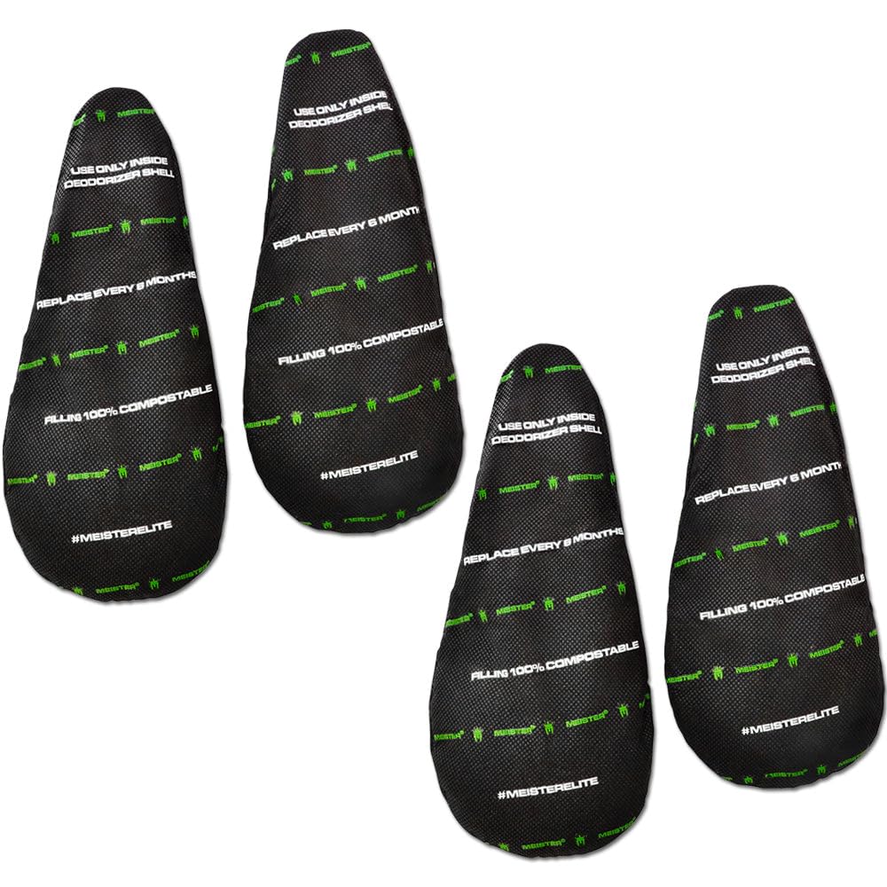 Meister 2 Refills (1 Year Supply) Shoe & Glove Eco Deodorizer - Powerful, Absorbs Stink, Leaves Fresh Scent - Fresh Linen