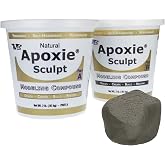 Aves Apoxie Sculpt - 2 Part Modeling Compound (A &amp; B) - 4 Pound, Apoxie Sculpt for Sculpting, Modeling, Filling, Repairing, Easy to Use Self Hardening Modeling Compound &ndash; Natural
