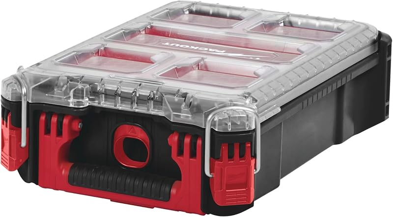 Milwaukee PACKOUT Compact Organiser Case Red