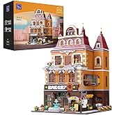 PANTASY European Bakery Building Kit Construction Building Set for Adults and Teen,Famous Landmarks Collection Model Building