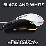 Logitech G203 Lightsync Gaming Mouse 8000 DPI 6 Programmable Buttons Black view 7