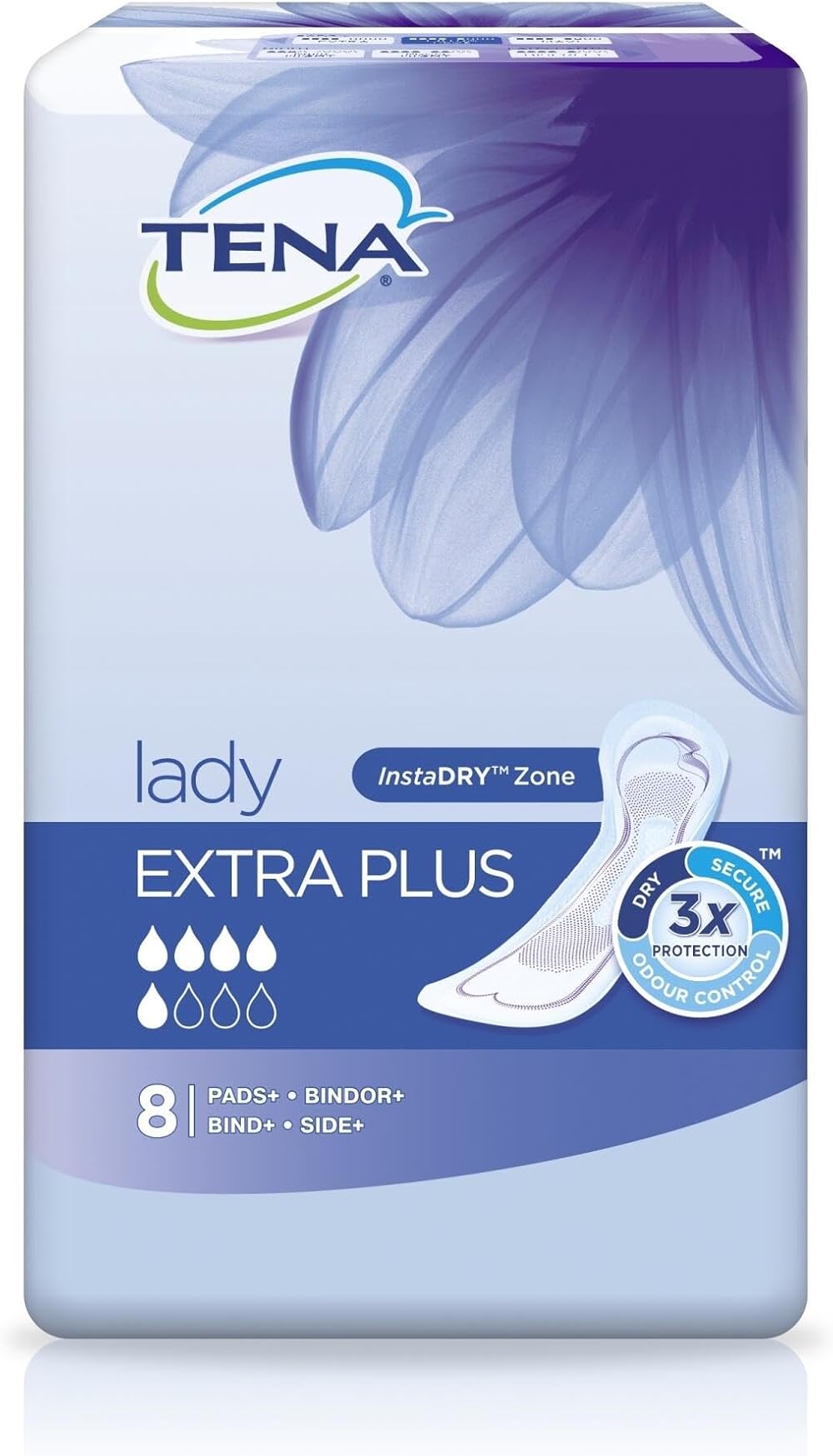 TENA Lady Discreet Extra Plus Incontinence Pads 8 Pack