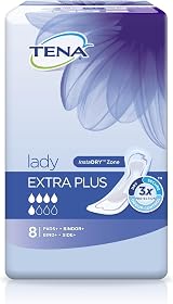 TENA Lady Discreet Extra Plus Incontinence Pads 8 Pack