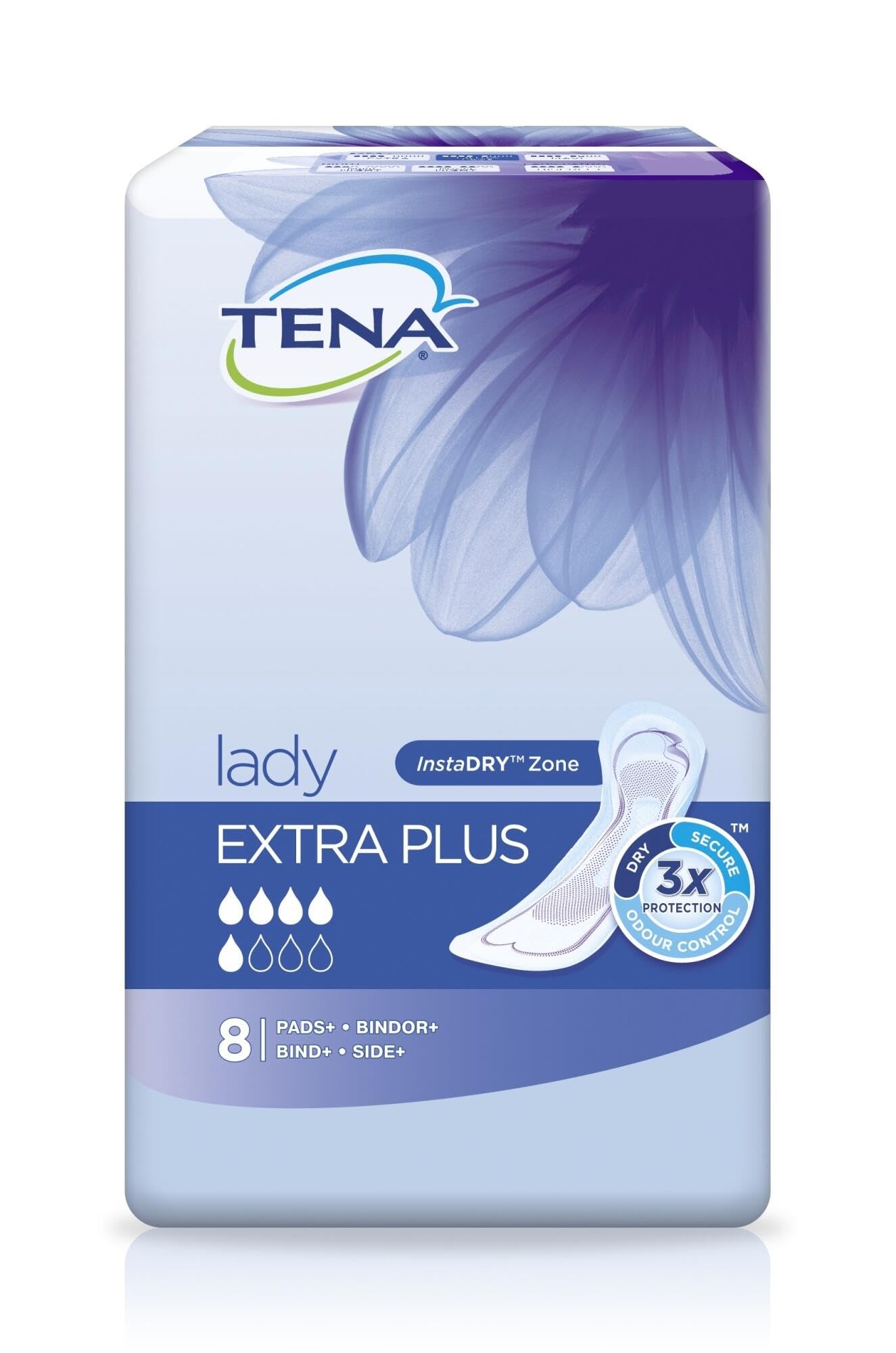 TENA Lady Discreet Extra Plus incontinence Pads 8 Pack