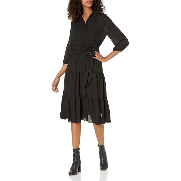 Robe Noire Nanette Lepore - Taille M - Style Empire Avec Ourlet Dégradé - Occasion Très Bon état