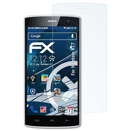 atFolix Schutzfolie kompatibel mit Homtom HT7 Panzerfolie, ultraklare und stoßdämpfende FX Folie (3X)
