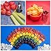 Fruit And Vegetable Cutter shape set For Kids By UpChefs - 12 Animal and Fun Shaped Mini cookie Cutter Mold Food Cutouts for Bento Lunch Boxes - Fruit & Veggie slicer press Stamp set for picky Eaters