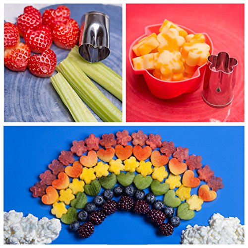 Fruit And Vegetable Cutter shape set For Kids By UpChefs 12 Animal