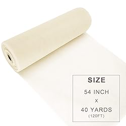 Ivory Tulle Fabric Roll Spool Bolt
