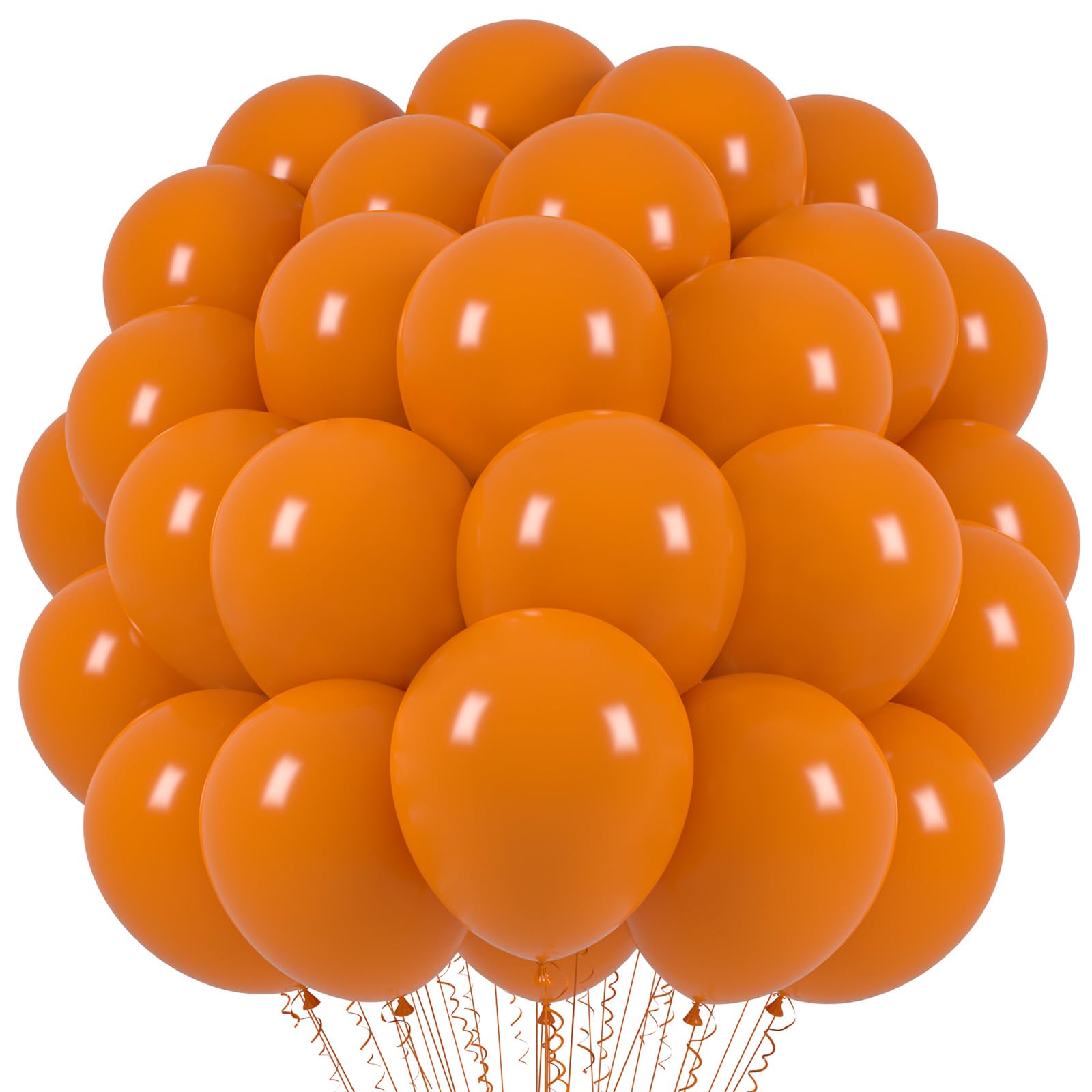 Photo 1 of Voircoloria Burnt Orange Balloons, 66pack 12inch Retro Orange Latex Party Balloons for Wedding, Birthday, Graduation, Bridal Shower, Baby Shower, Gender Reveal, Anniversary Party Decorations