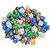 Easy Roller Dice Polyhedral Dice for Dungeons and Dragons and Math Dice Games, 105 Pieces, 15 Complete Sets with Dice Bag, Color may vary