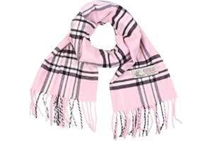 TZ Promise Tartan Plaid Cashmere Feel Classic Soft Luxurious Winter Scarf For Men Women
