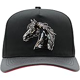 Ferreti Culiacan Premium Black The Horse Hat - Black Baseball Hats for Men and Women, Ball Caps for Men for Any Occasion, Gorra para Hombre Ajustable, Black Snapback Cap - Adjustable Size