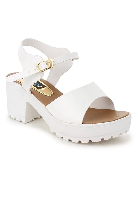 white block heels for women