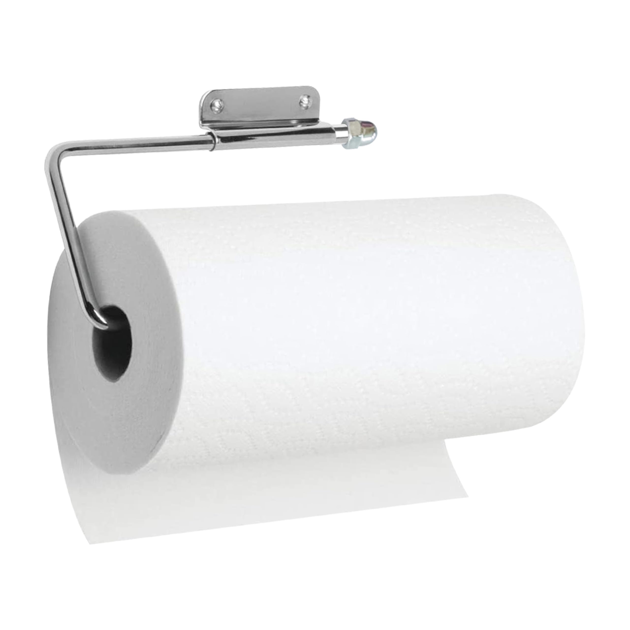 ARSUK Paper Towel Holder, Kitchen Roll Holder Under Cabinet Wall Mounted, Stainless Steel 29 x 0.75 x 13 cm (Chrome)