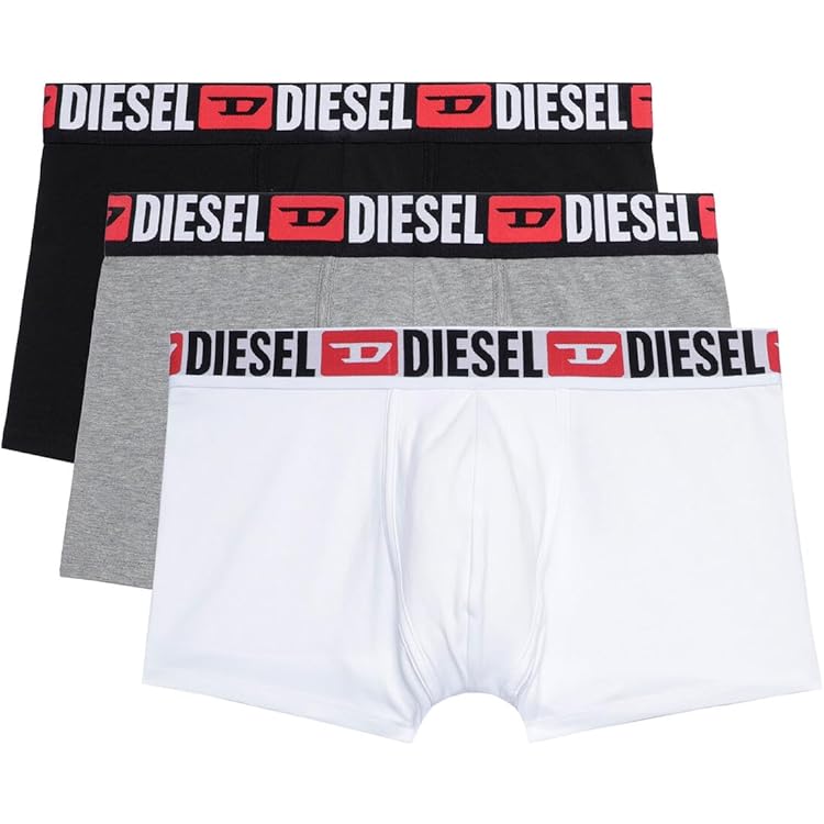 Diesel Men's UMBX-DAMIEN Stretch Cotton Boxer Briefs, 3-Pack