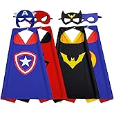 KARAZZO Kids Capes and Masks Boys Girls Costumes for Halloween Christmas Cosplay Dress Up