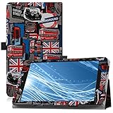 Famavala Premium Vegan Leather Folio Case Cover for 8