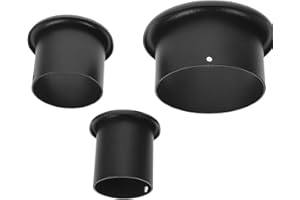 Beaupretty 3pcs Stainless Steel Hair Dryer Holder Stand Set, Metal Blow Dryer Organizer 2", 3", 4" Rings