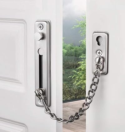 KAFENDA Security Chain Door Lock Heavy Duty Stainless Steel 170mm Chain