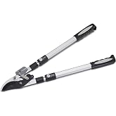 Kings County Tools Tree Trimmer Loppers with 26" - 40" Long Handles | Double Ratcheting Bypass Pruners - Extendable Loppers for Tree Trimming Heavy Duty Yard Tools