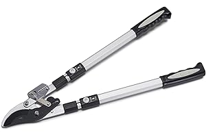 Tree Trimmer Loppers - Double Ratcheting Bypass Pruners - Extendable 26" - 40" Long Handles - Loppers for Tree Trimming Heavy Duty by Kings County Tools