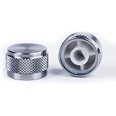 ROZELLA HOME Suitable for TM680/KT68/GK68 Upgrade Knob 2 PCs Pack, Aluminum Alloy, Upscale Electroplating, Mechanical Keyboard Upgrade Accessories(Texture Grey)