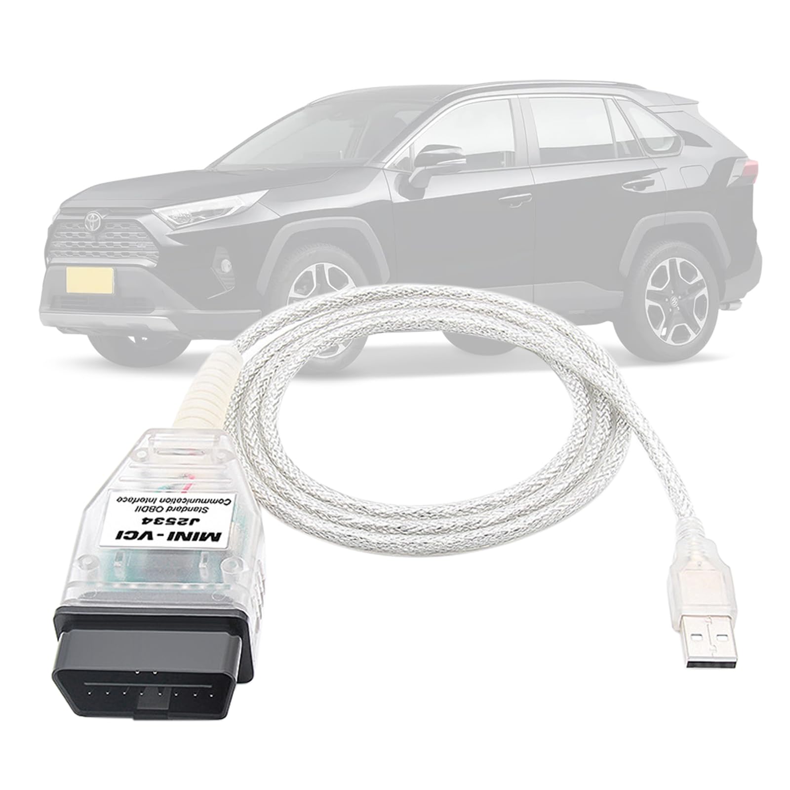 Photo 1 of VZG MINI VCI J2534 Cable for Toyota Lexus Scion Vehicles,OBD2 to USB J2534 Diagnostic & Reprogramming Tool Work with TIS Techstream Software V18 Version,OBD2 Scanner Compatible with Windows XP/7/10