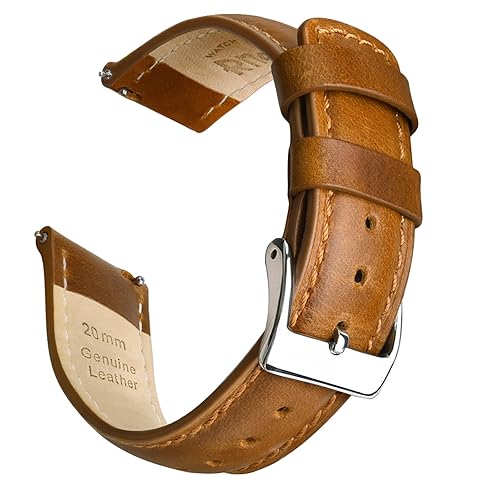 Ritche Quick Release Leather Watch Band 18mm 19mm 20mm 21mm 22mm