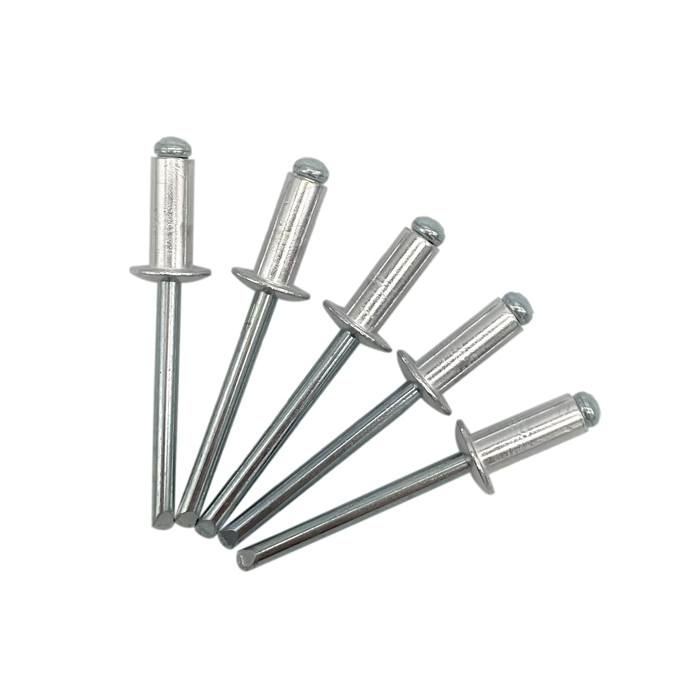 (Pack of 250 pcs) Blind Rivets 4.8 x 12 mm, Dome Head Open Type, DIN 7337, Aluminum Rivet and Steel Mandrel, Pop Rivets (250, 4.8 x 12 mm)