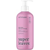 ATTITUDE Body Lotion, EWG Verified Moisturizer, Vegan Skin Care Products, Non-Greasy, Hydrating for Dry Skin, Cruelty Free, Moisturizing, Coconut & Wild Berries Scent, 16 Fl Oz