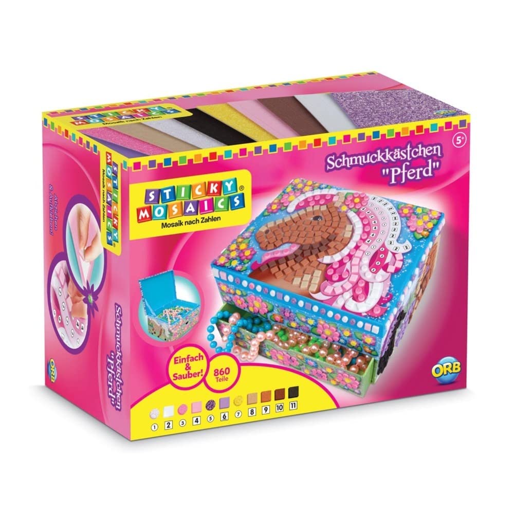 Sticky Mosaics Enchanted Horses Jewellery Box