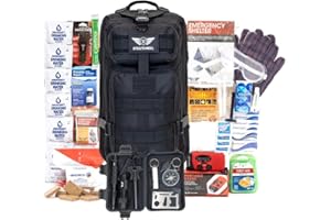 Stealth Angel Survival - 72 Hour Family Emergency Kit - 1-5 Person Survival Bag for Earthquakes, Hurricanes, and Other Natural Disasters