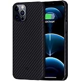 PITAKA Magnetic Case for iPhone 12 Pro 6.1" Minimalist MagEZ Case 100% Aramid Fiber [Body Armor Material] Fit Phone…