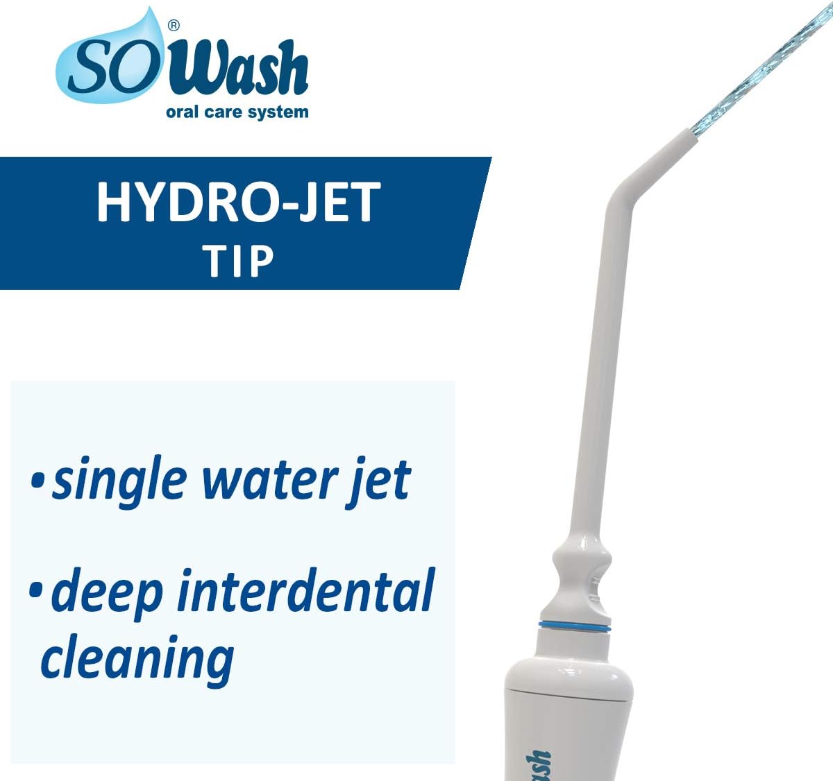 SOWASH - “HYDROJET” pkg. - Water jet for oral hygiene connectable to the faucet, White, 1 Stück (1er Pack) - Image 5