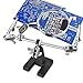 Helping 3rd Hand Magnifier Tool Soldering Iron Base Stand with Vise Clamp & 3X Magnifying Glass Precision Useful to Electrician Engineers Jewelers for Hobbies and Jewelry