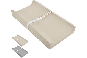 Huggynest Baby Changing Pad, Waterproof & Wipeable Vegan Leather Diaper Changing Mat 31" x 16", Comfortable Soft Standard Siz
