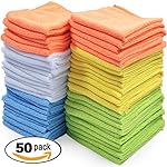 Best Microfiber Cleaning Cloth, Pack of 50