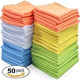Best Microfiber Cleaning Cloth, Pack of 50 (Automotive)