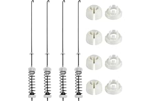 APPLIANCEMATES Upgrade W10780045 NTW4516FW2 WTW4816FW2 WTW4800BQ1 Washer Suspension Rods for Amana Whirlpool Kenmore NTW4605EW0 NTW4516FW1 W10780045VP W10821951 W10780053 W10748953 AP5971396 EAP11703288