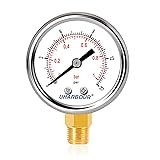 UHARBOUR Lead-Free Water Pressure Gauge Liquid