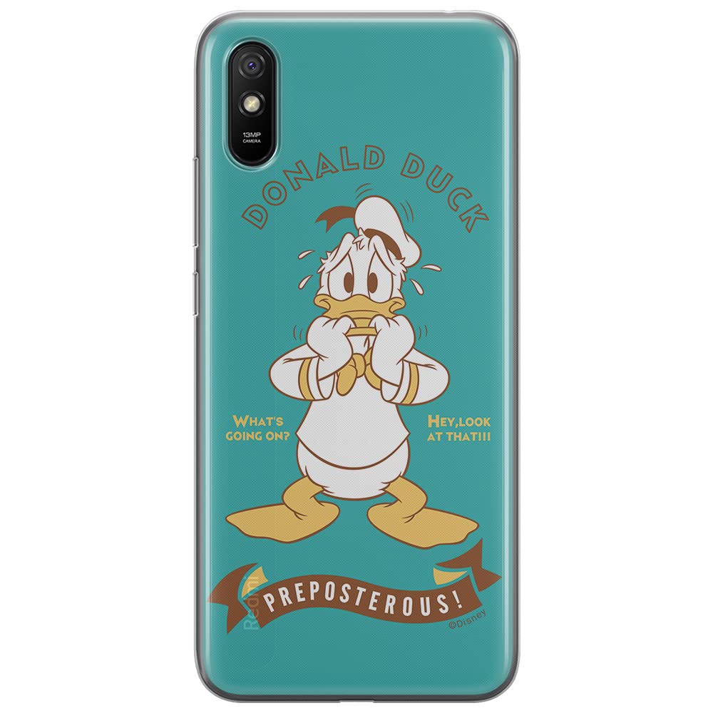 ERT GROUP mobile phone case for Xiaomi REDMI 9A original and officially Licensed Disney pattern Donald 004 optimally adapted to the shape of the mobile phone, case made of TPU